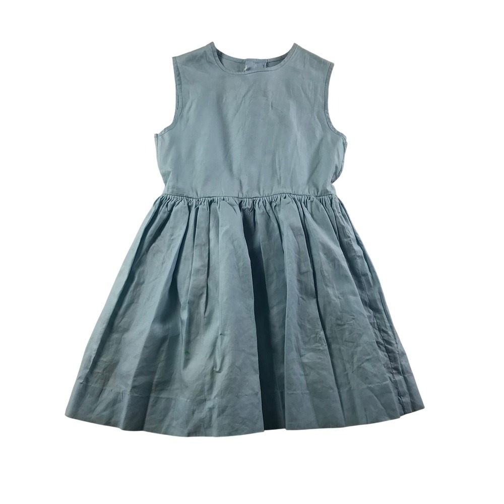 Celeste New York Vintage Light Blue Sleeveless Fit and Flare Button Back Dress